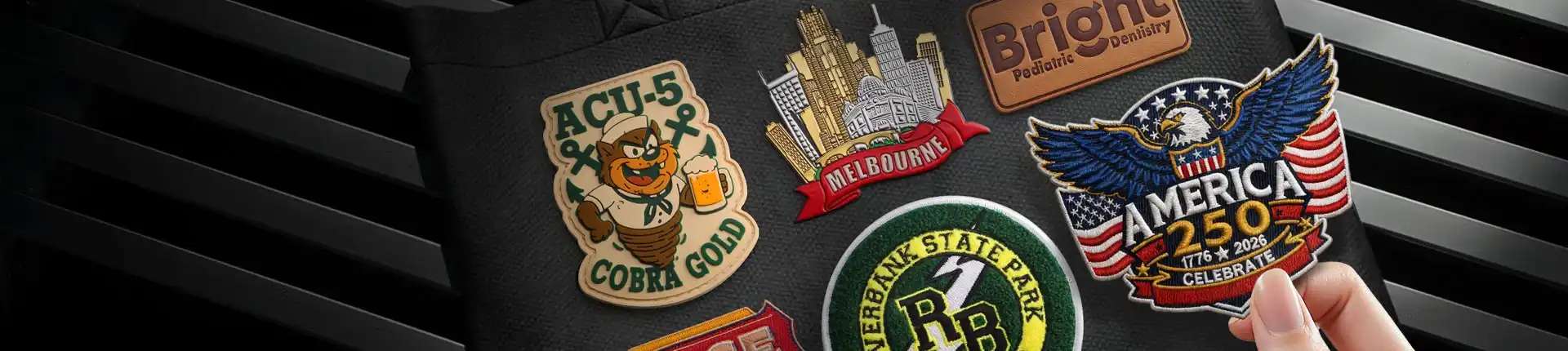 Custom Embroidered Patches Banner