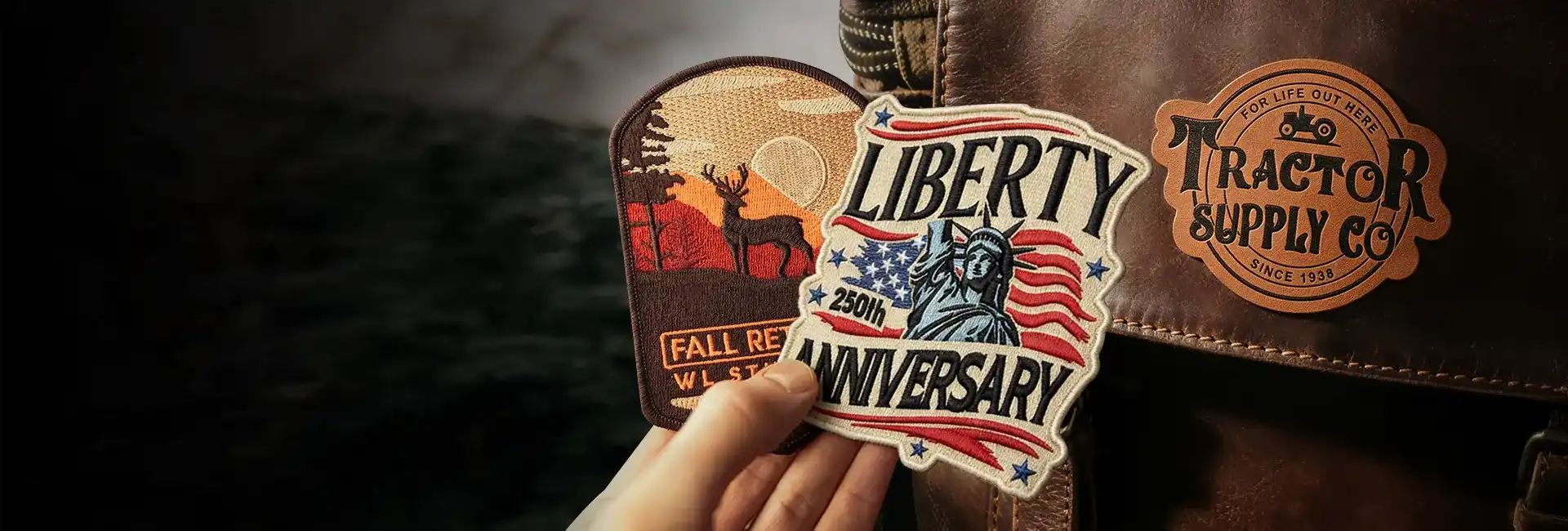 Custom Embroidered Patches Banner