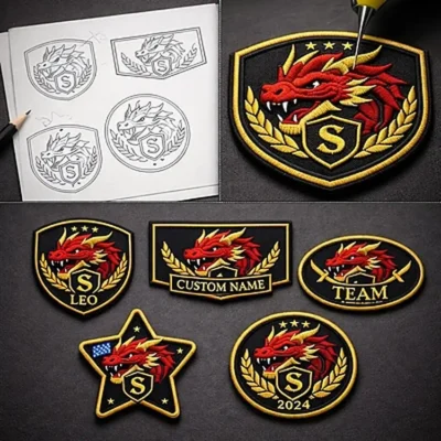 Custom Embroidered Patches for Jackets, Hats & Bags