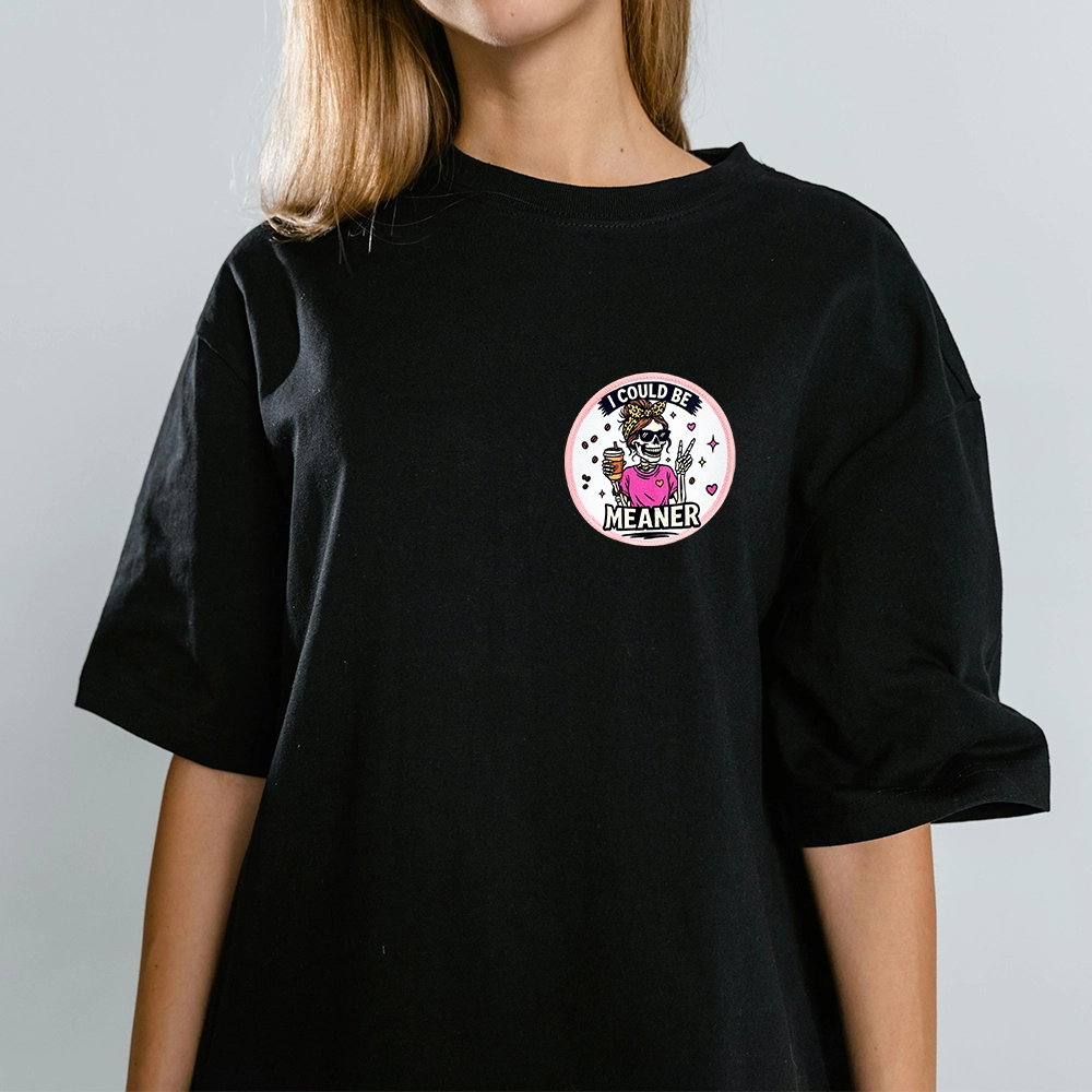 Embroidered + printed patches for T-shirt
