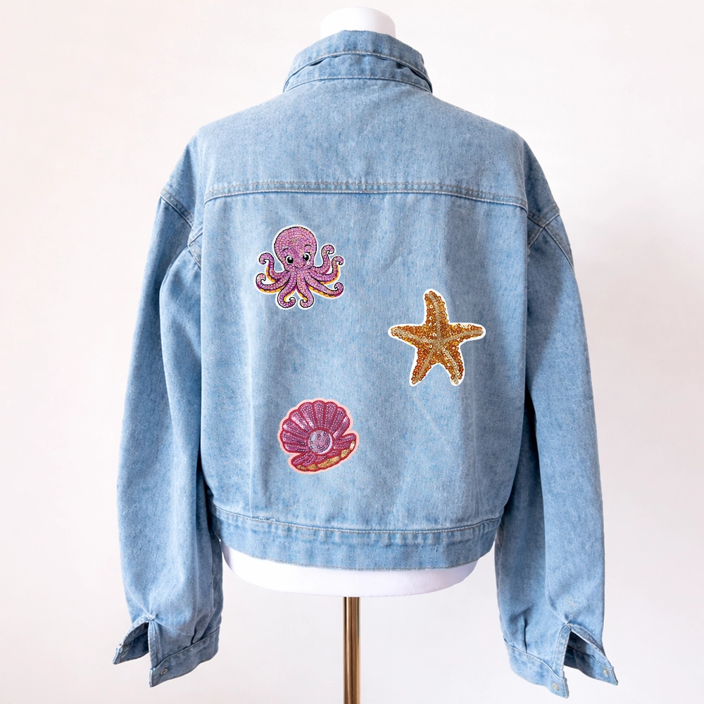 Sequin Patches for denim shirt