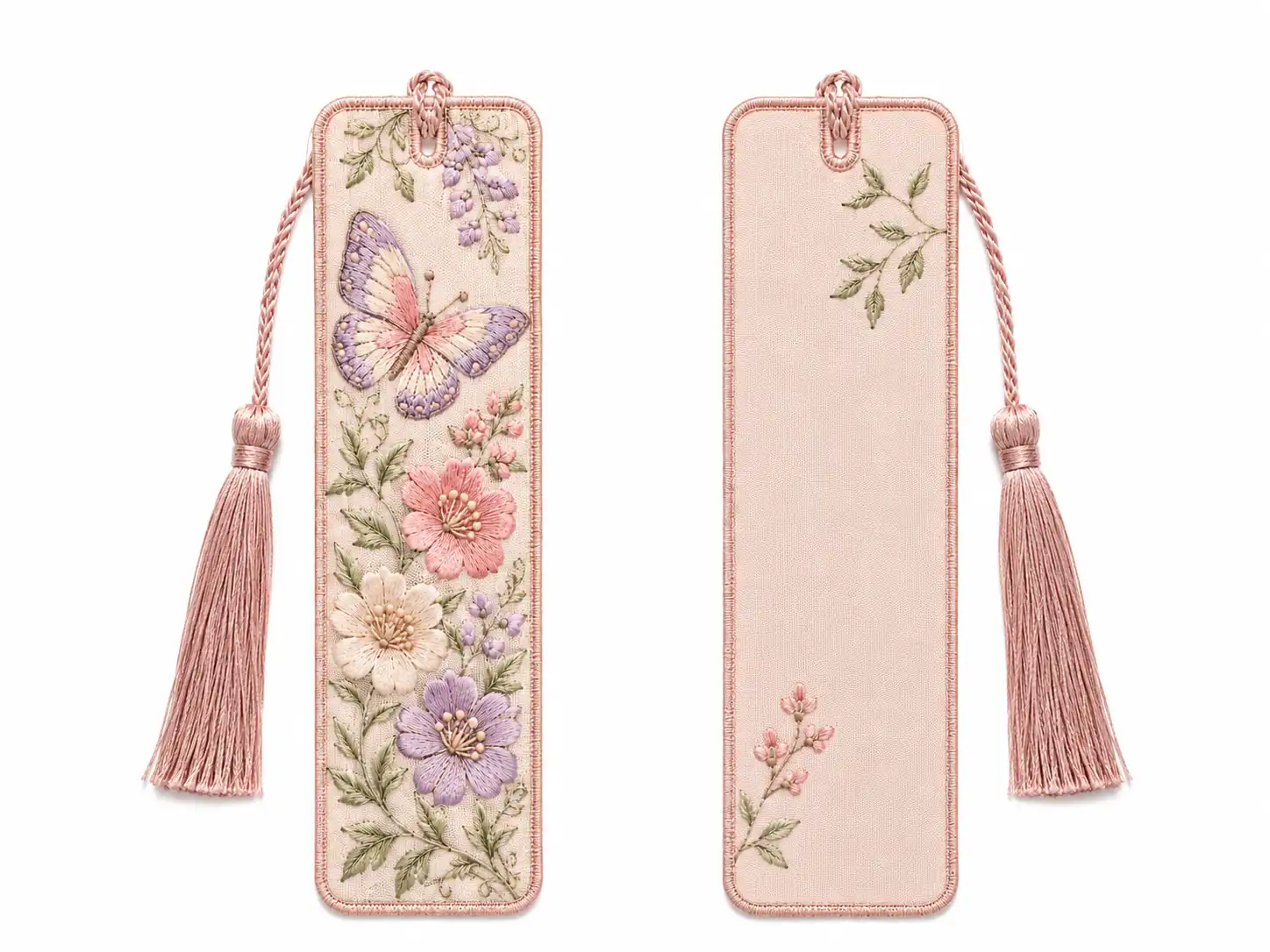 Custom embroidered bookmarks