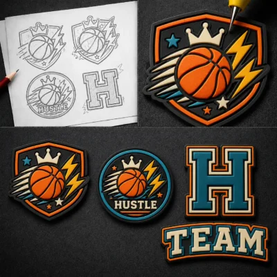 Custom PVC Patches with Bold 3D Rubber Detail
