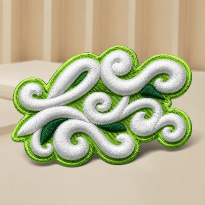 Cloud wind 3D embroidery patch