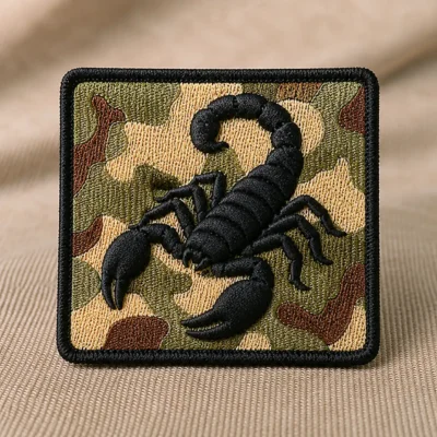 Scorpion 3D embroidery patch