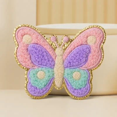 Butterfly chenille patch
