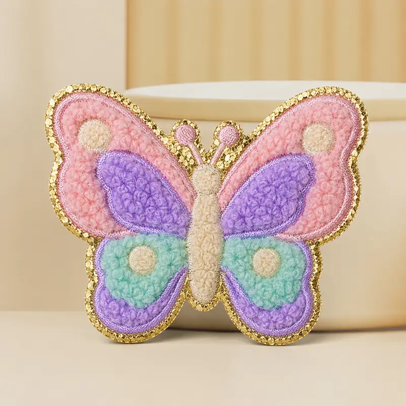 Butterfly chenille patch