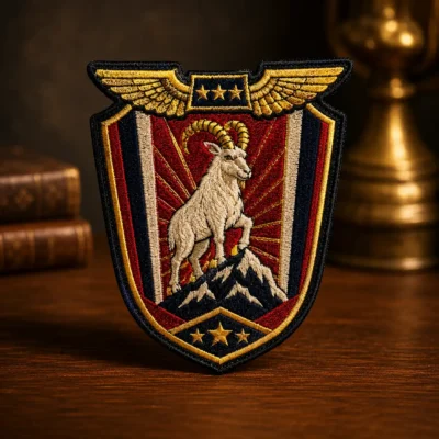 Eagle shield embroidered patch