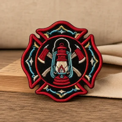 Firefighter embroidered patch