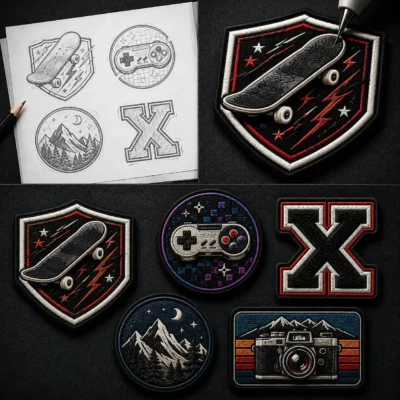 Embroidered + Printed Patches