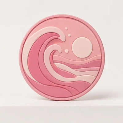 Ocean wave PVC patch