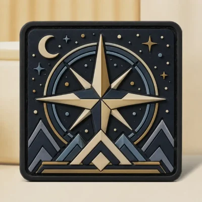 Mountain compass PVC patch