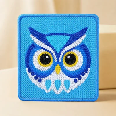 Owl sequin patch