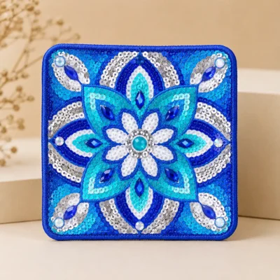 Mandala sequin patch