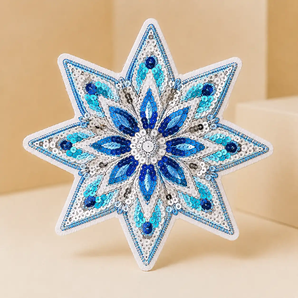 Snowflake sequin patch