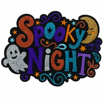 Custom Halloween Spooky Night Patch