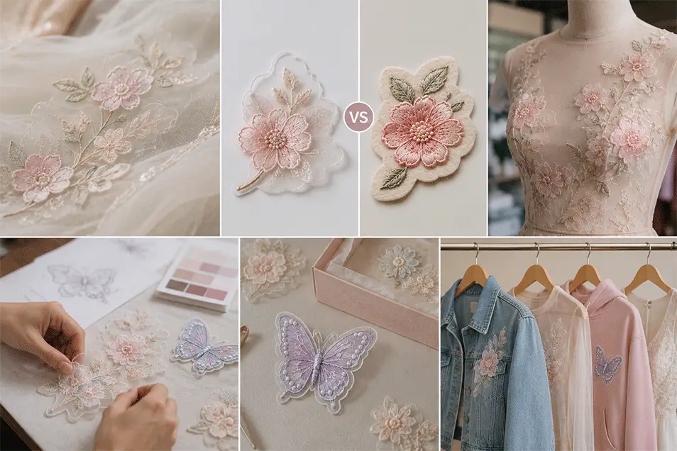 Why people choose organza instead of a normal patch base