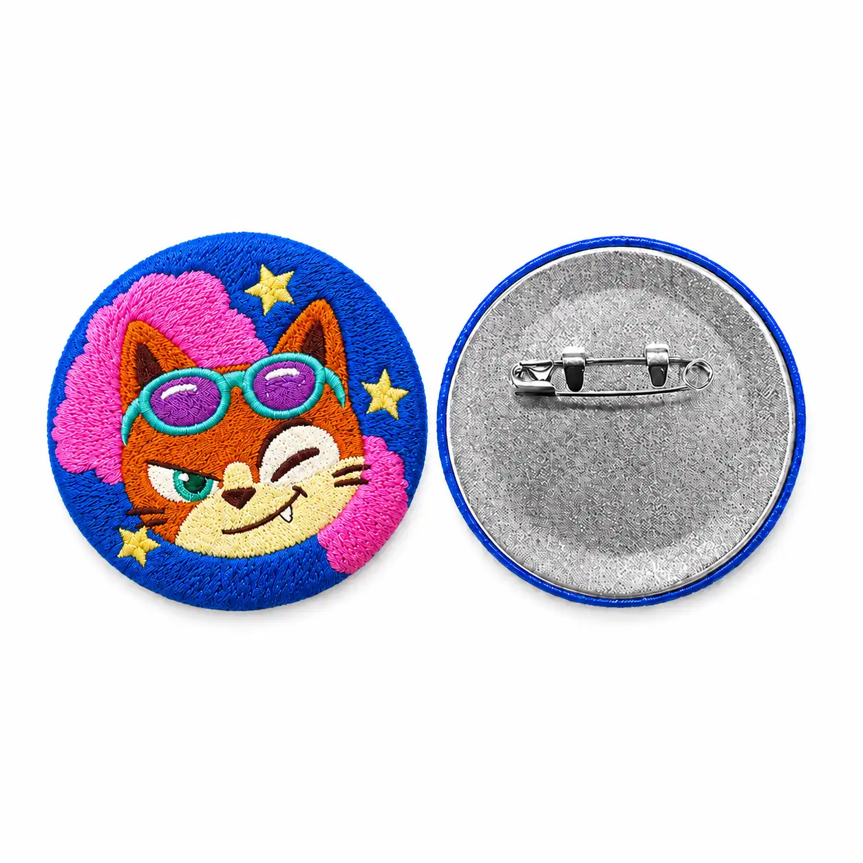 Custom Embroidery Button Badges