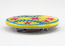 Side profile and thickness of custom embroidered badge
