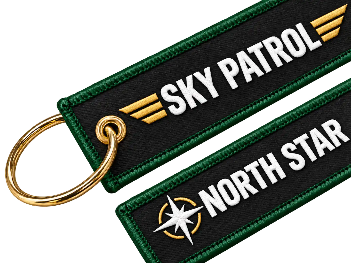 Custom Flight Tag Embroidery