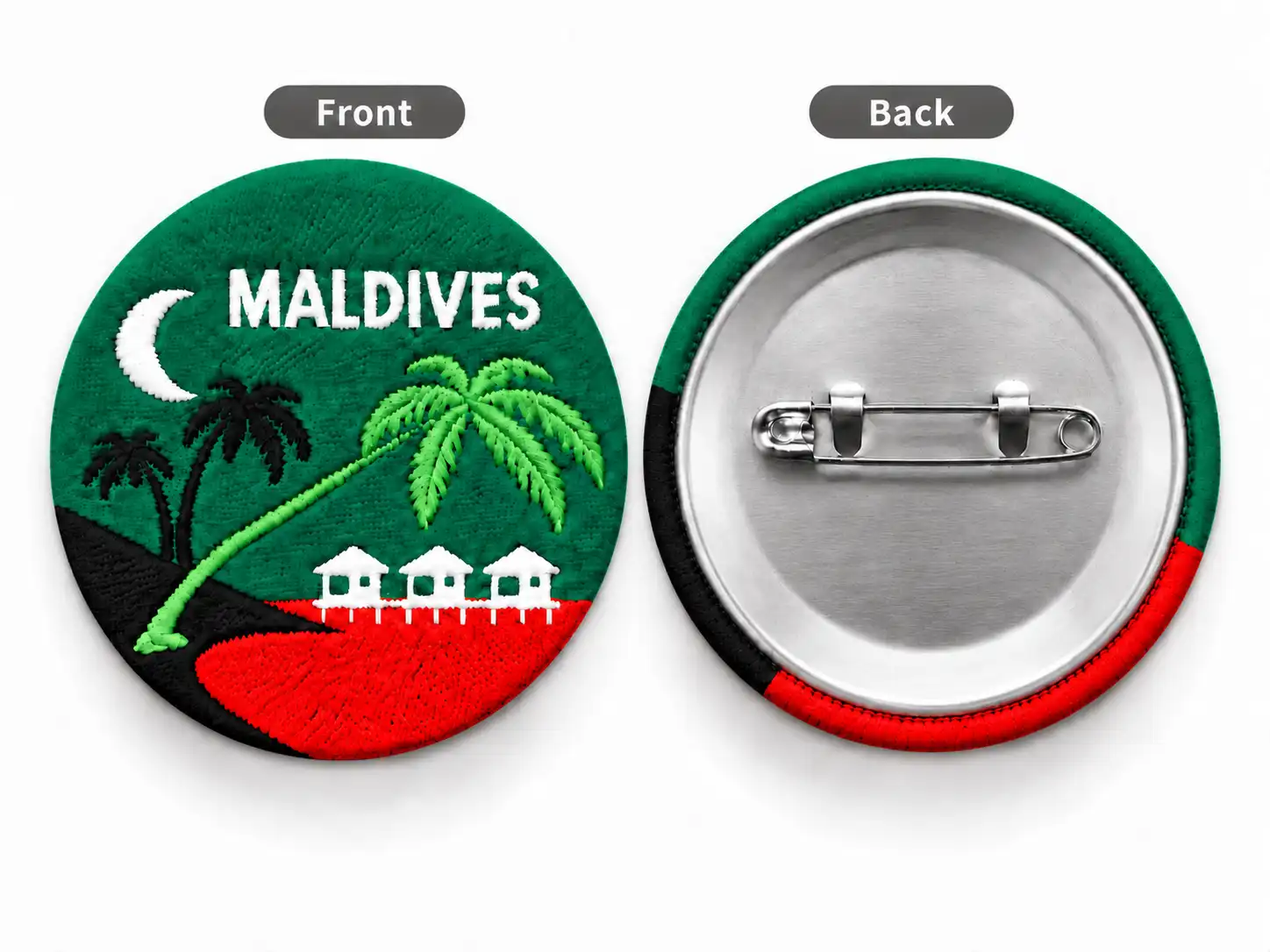 Tourism and souvenir embroidered badges