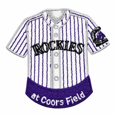 colorado rockies baseball jersey 3d embroidered patches