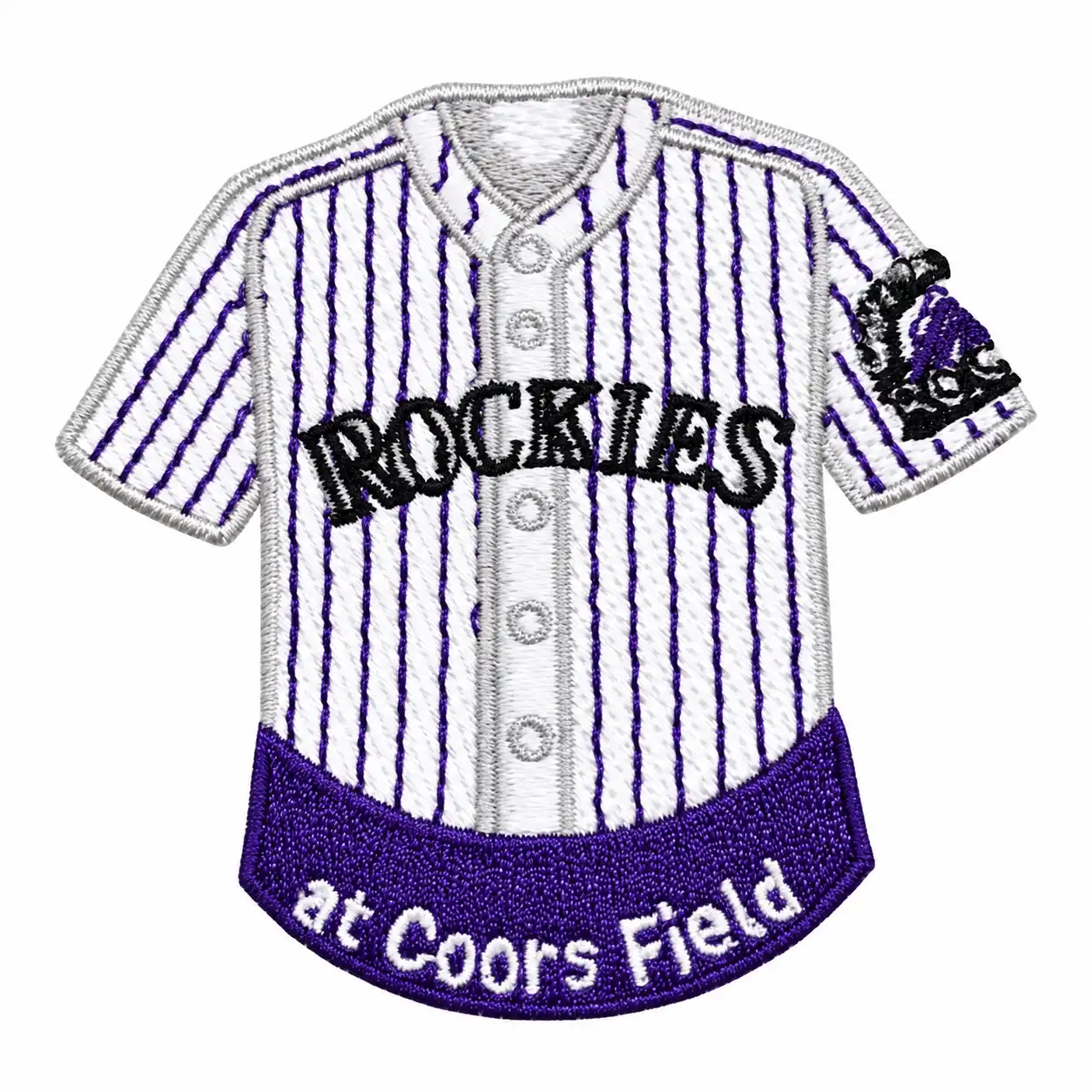 colorado rockies baseball jersey 3d embroidered patches