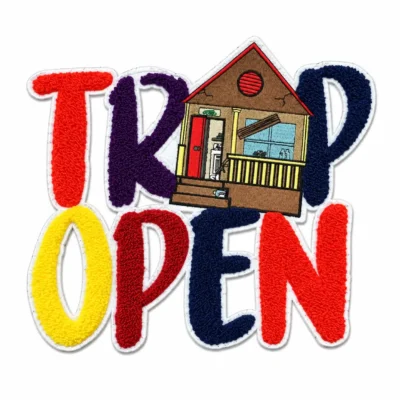 trip open cabin chenille patches