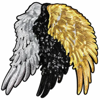 Angel Wings Sequin Patches