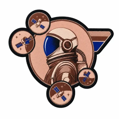 Astronaut printed patch