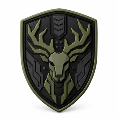 Deer skull PVC patch
