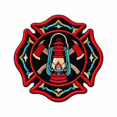 Firefighter embroidered patch