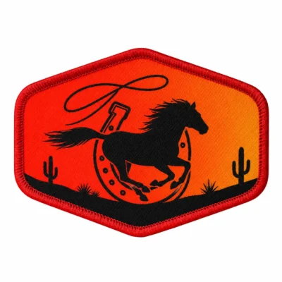 Horse Desert Printed Patch