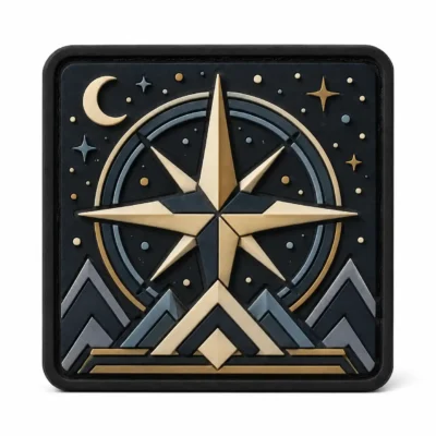 Mountain compass PVC patch