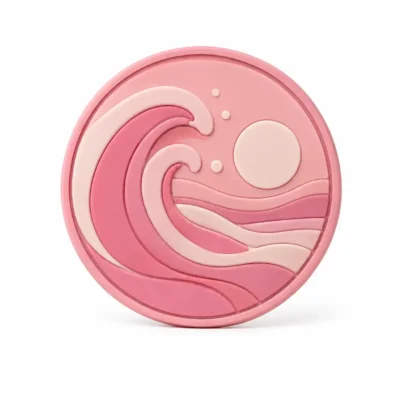 Ocean wave PVC patch