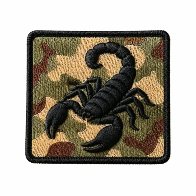 Scorpion 3D embroidery patch