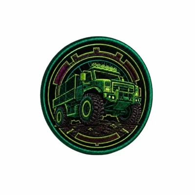 Tractor embroidered patch