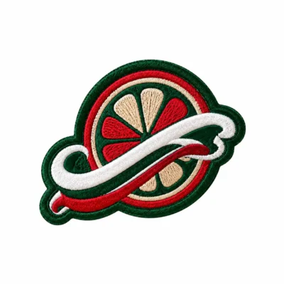 Citrus Slice Embroidered Patch